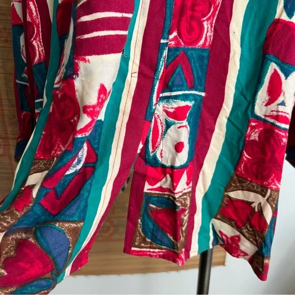 🍄5/$30 1980’s Funky Vintage Button Down - Picture 8 of 9